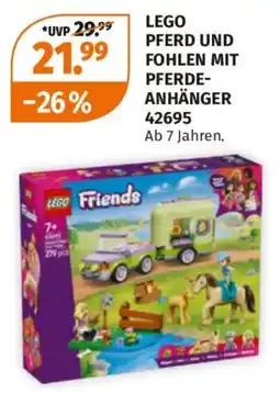 Müller LEGO PFERD UND FOHLEN MIT PFERDE-ANHÄNGER Angebot