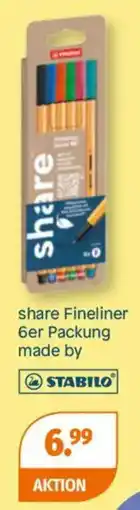 Müller share Fineliner made by STABILO Angebot