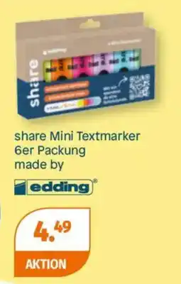 Müller share Mini Textmarker Angebot