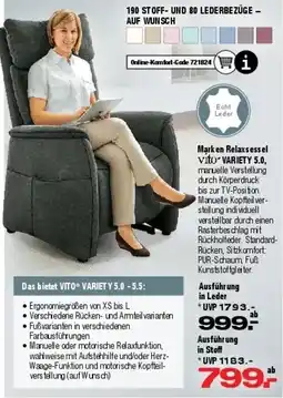 Ostermann Marken Relaxsessel vito Angebot