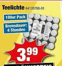 SB Lagerkauf Teelichte Angebot