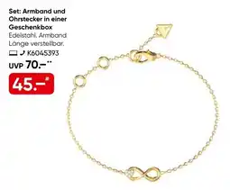 Galeria Armband und Ohrstecker in einer Geschenkbox Angebot