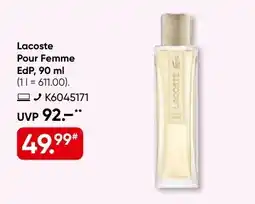 Galeria Lacoste Pour Femme EdP Angebot