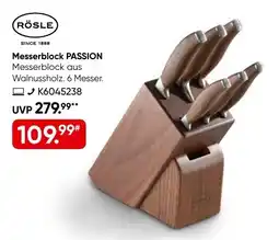 Galeria RÖSLE Messerblock PASSION Angebot