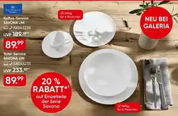 Galeria Savona Kaffee-Service Angebot