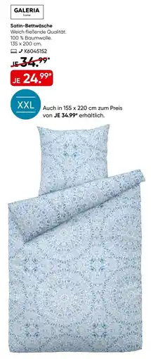 Galeria GALERIA Satin-Bettwäsche Angebot