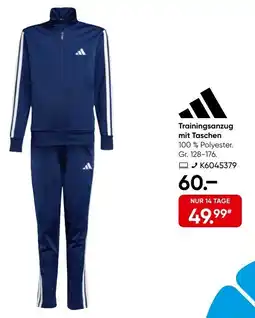 Galeria Adidas Trainingsanzug mit Taschen Angebot