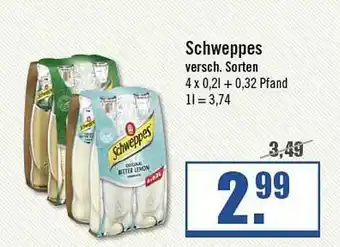 Zisch Schweppes Verschiedene Sorten Angebot