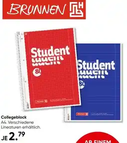 Galeria BRUNNEN Collegeblock Angebot