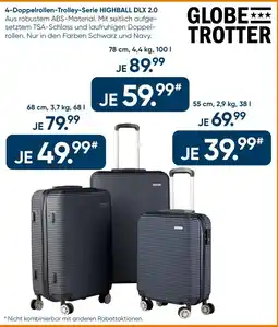 Galeria GLOBE TROTTER 4-Doppelrollen-Trolley-Serie HIGHBALL DLX 2.0 Angebot