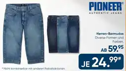 Galeria PIONEER Authentic Jeans Herren-Bermudas Angebot