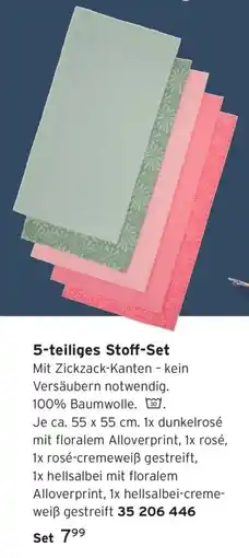 Tchibo 5-teiliges Stoff-Set Angebot