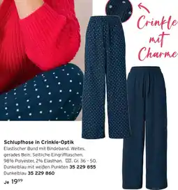 Tchibo Schlupfhose in Crinkle-Optik Angebot
