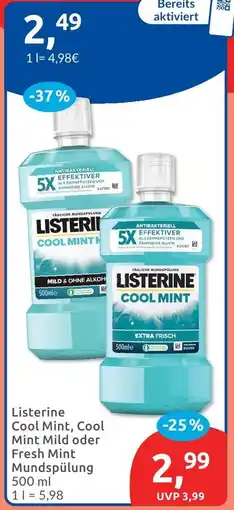 Budni Listerine cool mint Angebot