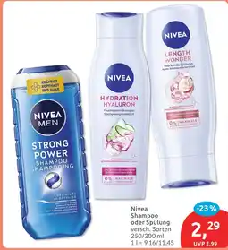 Budni Nivea men shampoo oder spülung Angebot