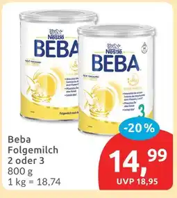 Budni Nestlé beba folgemilch Angebot