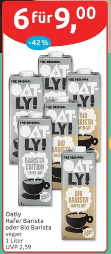 Budni Oatly hafer barista oder bio barista vegan Angebot