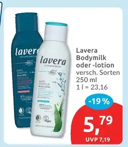 Budni Lavera bodymilk Angebot