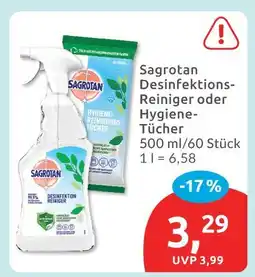 Budni Sagrotan desinfektions-reiniger oder hygiene-tücher Angebot