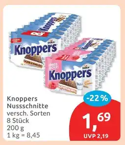 Budni Knoppers nussschnitte Angebot