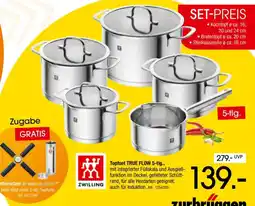 Zurbrüggen Topfset TRUE FLOW 5-tlg. ZWILLING Angebot
