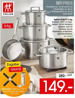 Zurbrüggen Topfset VITALITY 5-tlg. ZWILLING Angebot