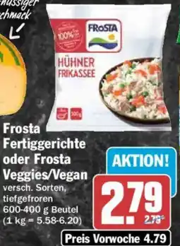 AEZ Frosta Fertiggerichte oder Frosta Veggies/Vegan Angebot