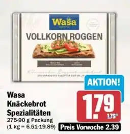 AEZ Wasa Knäckebrot Spezialitäten Angebot