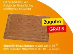 Zurbrüggen Schneidbrett aus Bambus Angebot