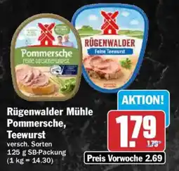 AEZ Rügenwalder Mühle Pommersche, Teewurst Angebot