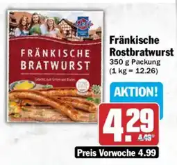 AEZ Fränkische Rostbratwurst Angebot