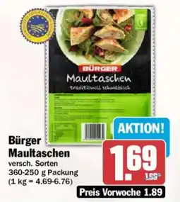 AEZ Bürger Maultaschen Angebot