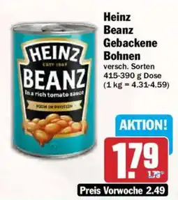 AEZ Heinz Beanz Gebackene Bohnen Angebot