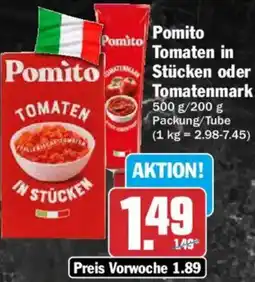 AEZ Pomito Tomaten in Stücken oder Tomatenmark Angebot