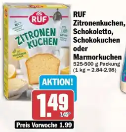 AEZ RUF Zitronenkuchen, Schokoletto, Schokokuchen oder Marmorkuchen Angebot