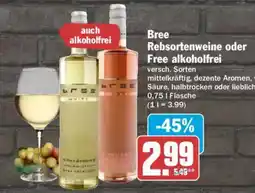 AEZ Bree Rebsortenweine oder Free alkoholfrei Angebot