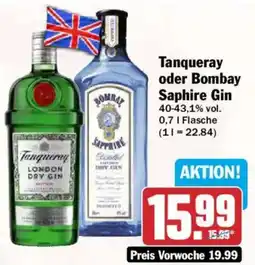 AEZ Tanqueray oder Bombay Sapphire Gin Angebot