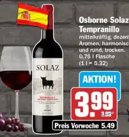 AEZ Osborne Solaz Tempranillo Angebot