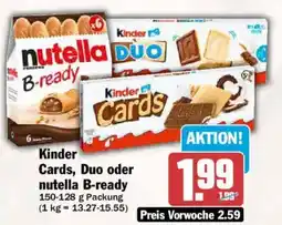 AEZ Kinder Cards, Duo oder nutella B-ready Angebot
