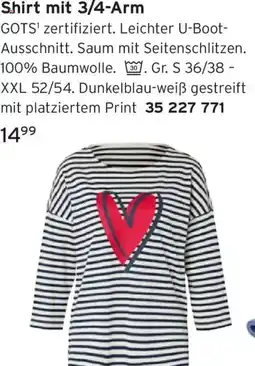 Tchibo Shirt mit 3/4-Arm Angebot