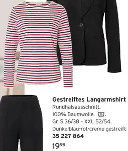 Tchibo Gestreiftes Langarmshirt Angebot
