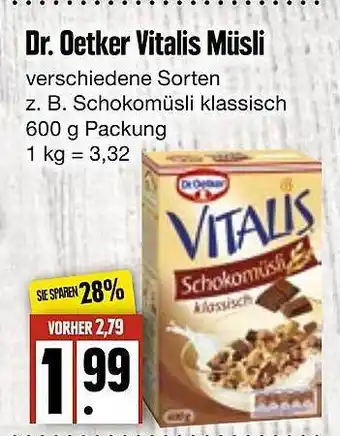 Edeka Frischemarkt Dr Oetker Vitalis Müsli Angebot