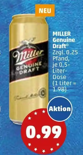 PENNY Miller miller genuine draft Angebot