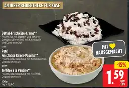 nah & gut Dattel-Frischkäse-Creme oder Petri Frischkäse Kirsch-Paprika Angebot