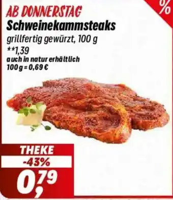 Simmel Schweinekammsteaks Angebot