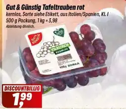 Simmel Gut & Günstig Tafeltrauben rot kernlos Angebot
