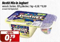 Simmel Nestlé Mix-in Joghurt Smarties Angebot