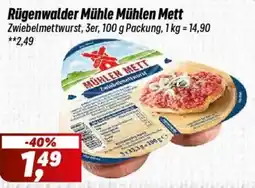 Simmel Rügenwalder Mühle Mühlen Mett Zwiebelmettwurst Angebot