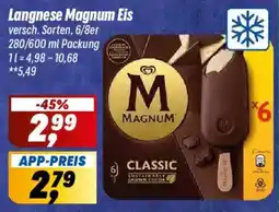 Simmel Langnese Magnum Eis Classic Angebot