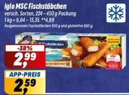 Simmel iglo MSC Fischstäbchen Angebot